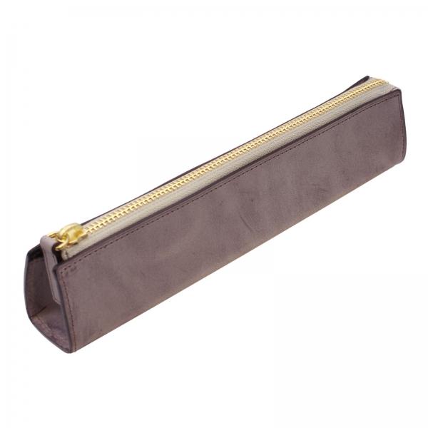 レッテラ・テンペスティ ペンケース ジッパー ロング(230mm) イリス(パープル) 本革 日本製...