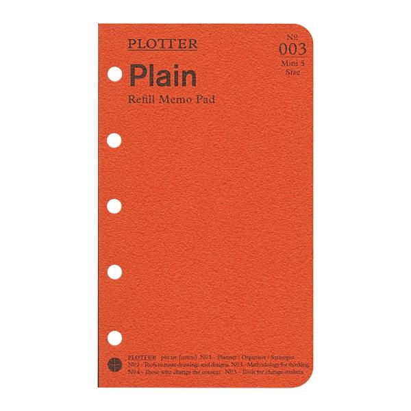 PLOTTER/プロッター ミニ5サイズ リフィルメモパッド 無地 80枚 77718113