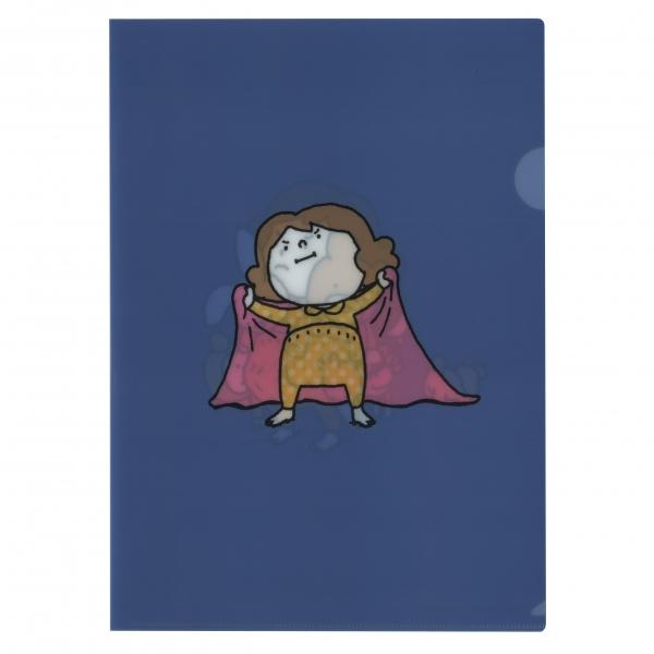 クリアホルダー A4サイズ ヨシタケシンスケ なつみ青 クリアファイル 絵本作家 絵本 かわいい 7...