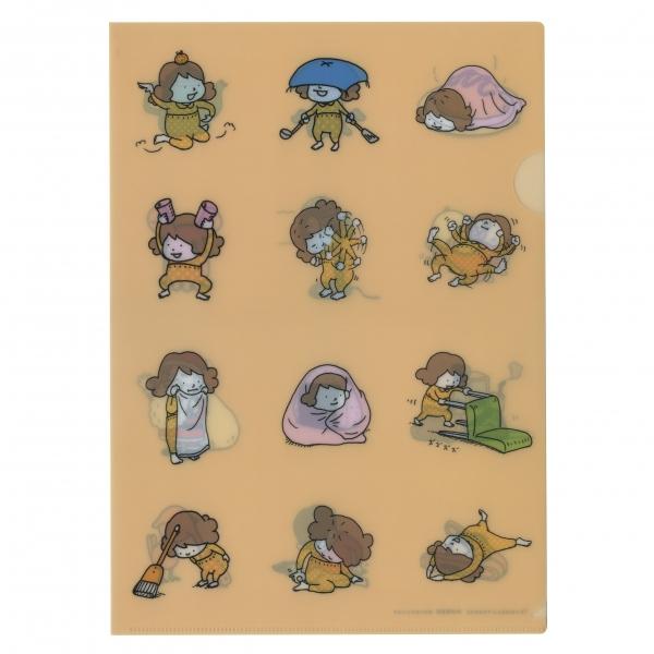 クリアホルダー A4サイズ ヨシタケシンスケ なつみ橙 クリアファイル 絵本作家 絵本 かわいい 7...