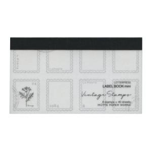 活版印刷のラベルブックミニ 切手フレーム  HLB-904