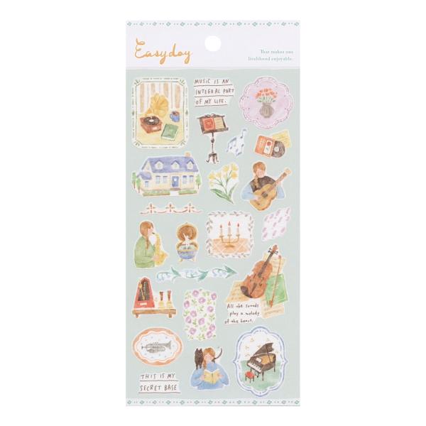 イージーデーステッカー シール ミュージック  82376