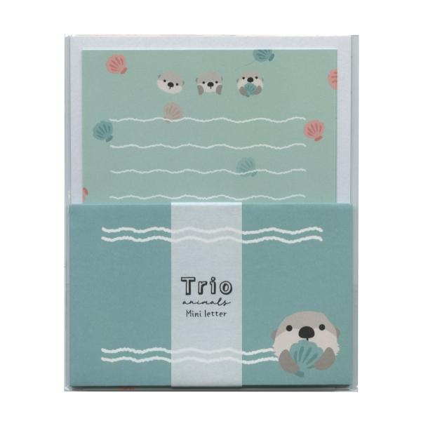 トリオ水族館 ミニレター ラッコ かわいい B25-TRML-RA