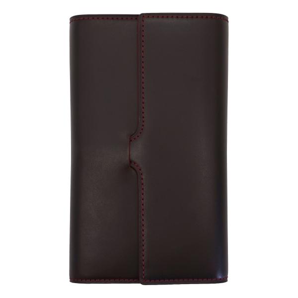 LOAPADコードバン KAKUSHI ペンケース 4本差し マットバーガンディ×リラ 日本製 52...