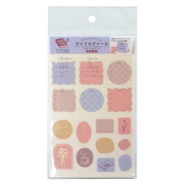 コンテンツ&amp;デコレーション ライフログシール  リスト  LLST01-LS