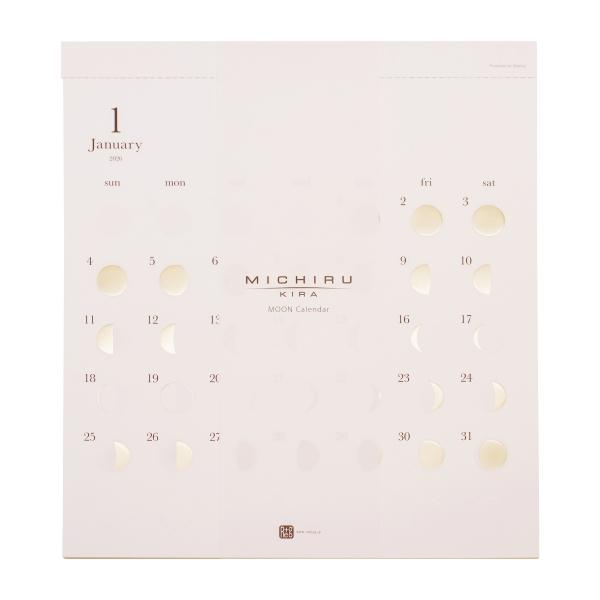 2026年 TDS 壁掛け ムーンカレンダー ミチル kira/Gold 日曜始まり A26-506