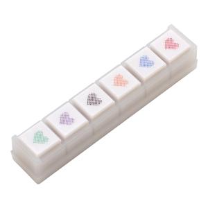 ポチッとPick ボタン型スタンプ 趣味 浸透印 ハンコ スタンプ ケース付