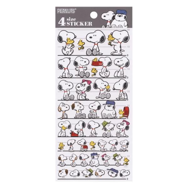 4サイズ STICKER スヌーピー ファミリー  304024