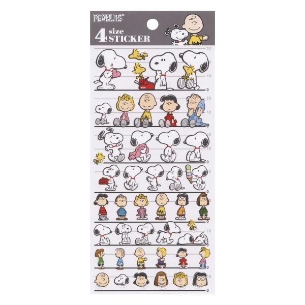 4サイズ STICKER スヌーピー フレンズ  304025