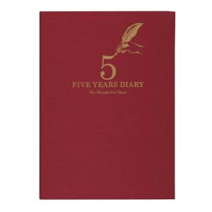 5年ダイアリー/Past 5 Years Diary(日記帳) レッド  DP5-140 RD｜kdmbz