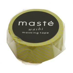 マスキングテープ ベーシック/マステ イエロー/ジグザグ  MST-MKT02-YE