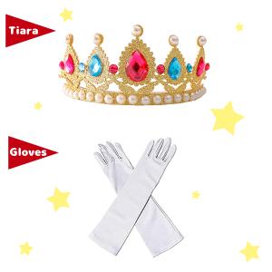 ピーチ姫コスチューム 3点セット コスプレ 衣...の詳細画像4