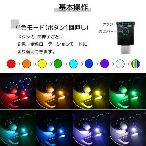 USB Type-C LED ライト 8色 光...の詳細画像3
