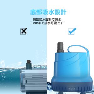 水中ポンプ 100v 底部入水式 循環ポンプ ...の詳細画像3