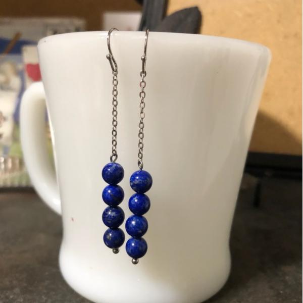 ラッピング無料！HAGIWARA DESIGN ラピスピアス