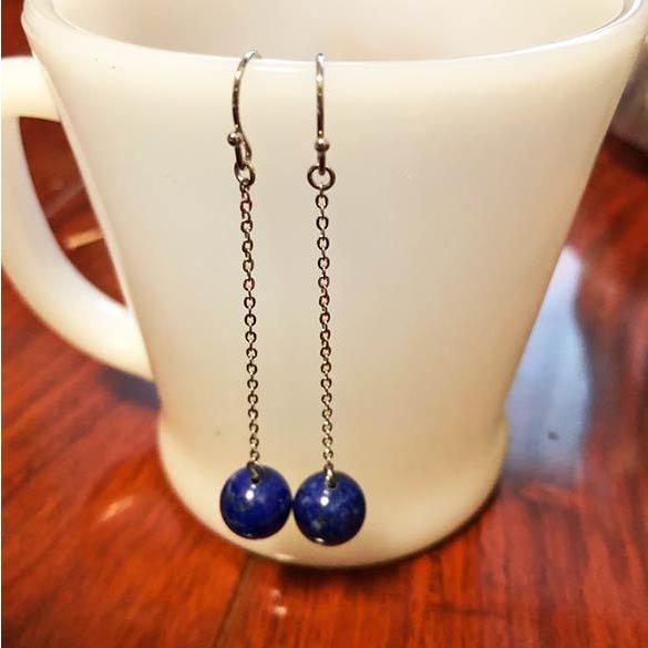 HAGIWARA DESIGN『一粒ラピス』ピアス