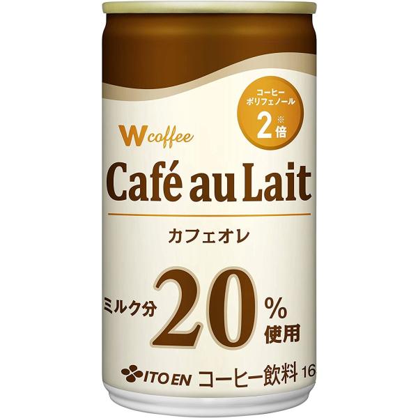 18nenkan1ore165 伊藤園 W coffee カフェオレ 缶 165g×30本