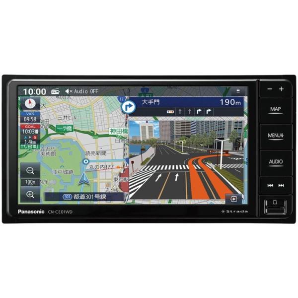 CN-CE01WD パナソニック Panasonic ストラーダ CEシリーズ カーナビ 200mm...