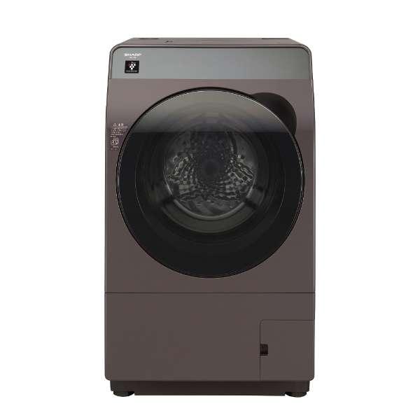 大阪限定設置込み ES-K10B-TL リッチブラウン シャープ ドラム式洗濯乾燥機 左開き 洗濯1...