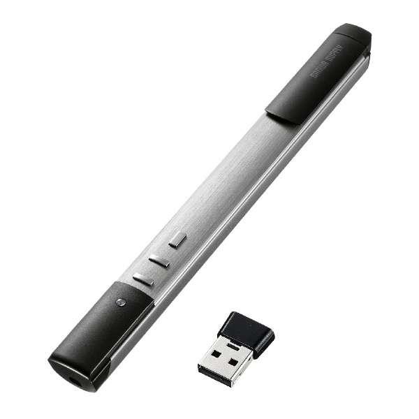 LP-RFG112S サンワサプライ グリーンパワーポインター 2.4G＆Bluetooth