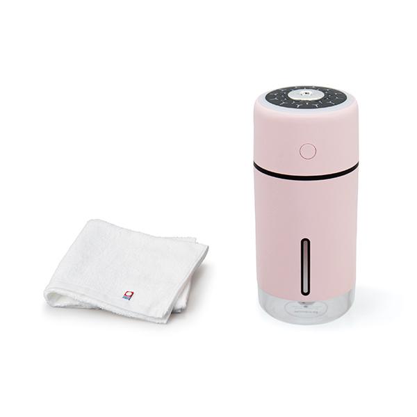SD-KS-1572 カシスト 卓上加湿器＆今治タオル ピンク
