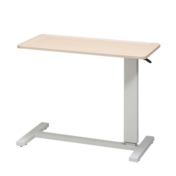 ワンタッチで高さ調節可能◎ガス圧昇降テーブル NA ナチュラル 机/介護/補助テーブル/ベッドテーブ...