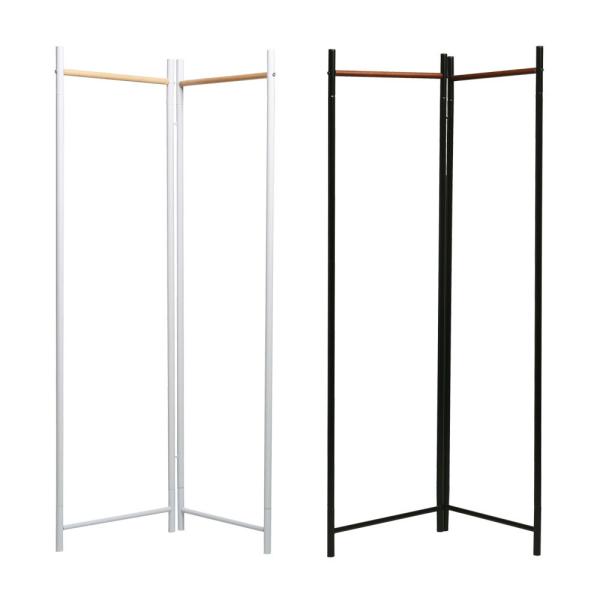 フレームハンガーラック (折り畳み) WH ホワイト ナチュラル 北欧風 モダン 収納 木製 アイア...