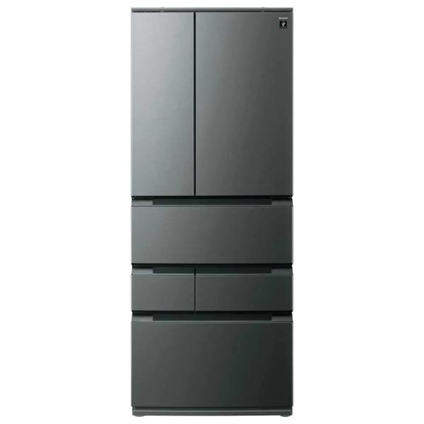大阪限定設置込み SJ-MF55R-H グレー系 シャープ 冷蔵庫 545L 観音開き 6ドア  メ...