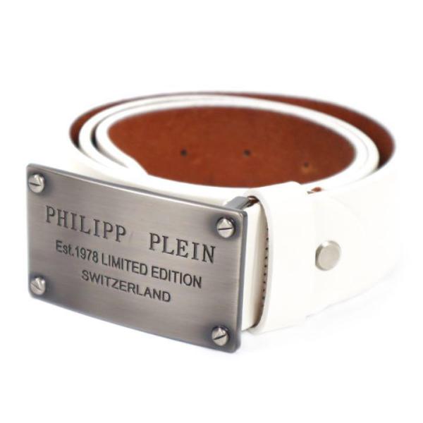 PHILIPP PLEIN フィリッププレイン ベルト　ロゴプレート　Est.1978 LIMITE...