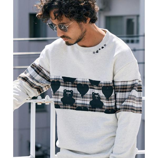 未使用　【STUD MUFFIN(スタッドマフィン)】30-10コットン裏毛パイル×ヘビーチェックベ...