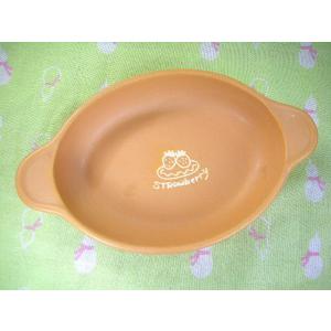 GT100　直火OK！手付きオーバルグラタン・カラー　オレンジ　アウトレット品