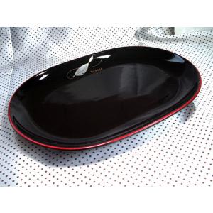 GT62　Breezeブラック楕円ランチプレート