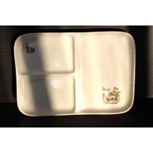 GT185 フレンドリーキャットランチプレート大25cm★アウトレット品★