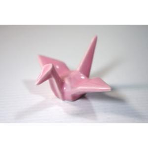 HO071　日本のこころ・ピンク折鶴箸置き日本製