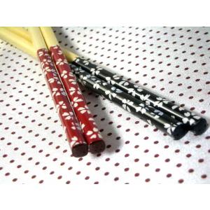 HO114　白竹菜箸　桜吹雪　2膳セット