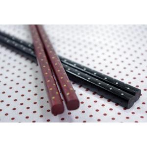 HO140　漆水玉　朱色　箸