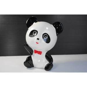 パンダ置物・貯金箱  [日本製/陶磁器/ぱんだ/動物/白黒/かわいい/インテリア/雑貨]