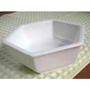 KB005 洋食器白い食器・ニューボン六角小鉢