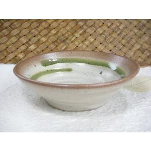 KB040　彩華さび白織部一珍４５小鉢 [美濃焼/日本製/陶磁器/中鉢/煮物鉢/居酒屋/旅館/料亭/...