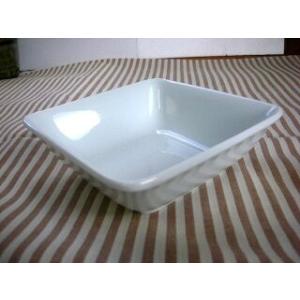 KB111 ホワイト11.8ｃｍ正角鉢SWAN★アウトレット品★SKA