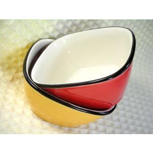 KB127 ホーローのような四角小鉢