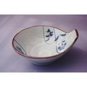 KB140　手描き間取草花とんすい　[美濃焼/日本製/料亭/旅館/アウトレットこみ]