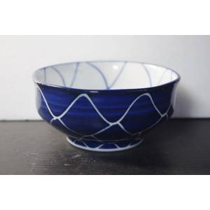 KB146 手描きゴス網八角11cm小鉢