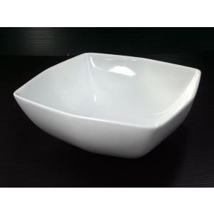 KB180 ホワイト15.2cm四角っぽい八角サラダボウル ★アウトレット品★