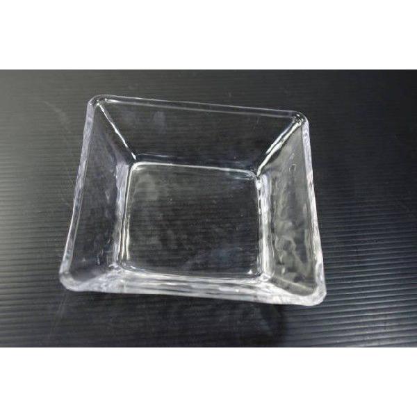 KB225　ガラス・スクエア11.3ｃｍ角浅鉢 SMK★アウトレット品こみ★