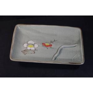 枝梅6寸仕切り皿  KZ021