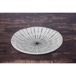 KZ053 京十草5寸皿 (9右後)　[美濃焼/日本製/陶磁器/洋食器/洋風/中皿/パン/取り皿/お...