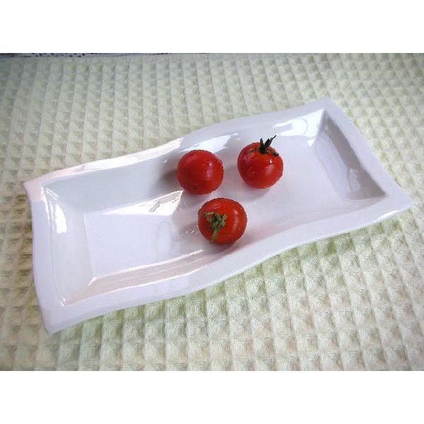 KZ160 白い食器・トルチェ23cm長角プレートSNS★アウトレット品★