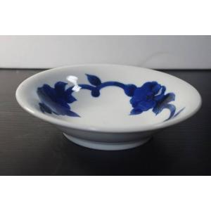 KZ191　だみ花５寸浅丼　[美濃焼 日本製 陶磁器 アウトレット品　]