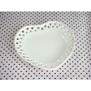 透かし10.3cmハート型ナッピー皿★アウトレット品★OYT  KZ210